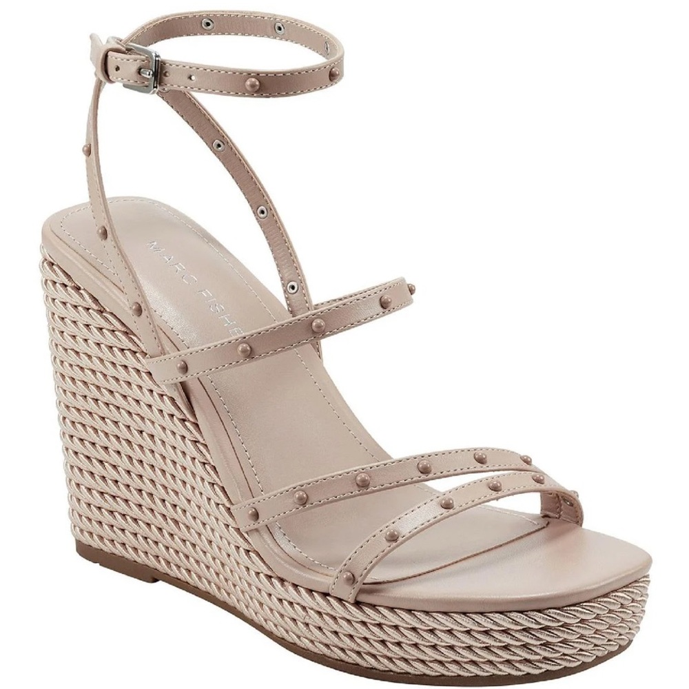 Women's Nude Wedge Sandals